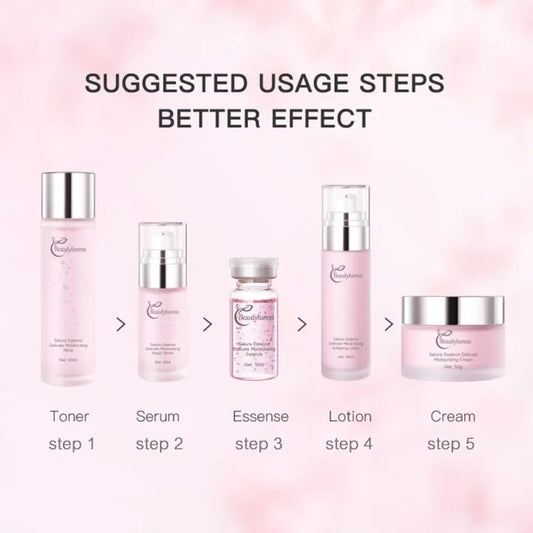 Beautyturess Sakura Essence Clarifying Acne Skincare Set (12pcs)