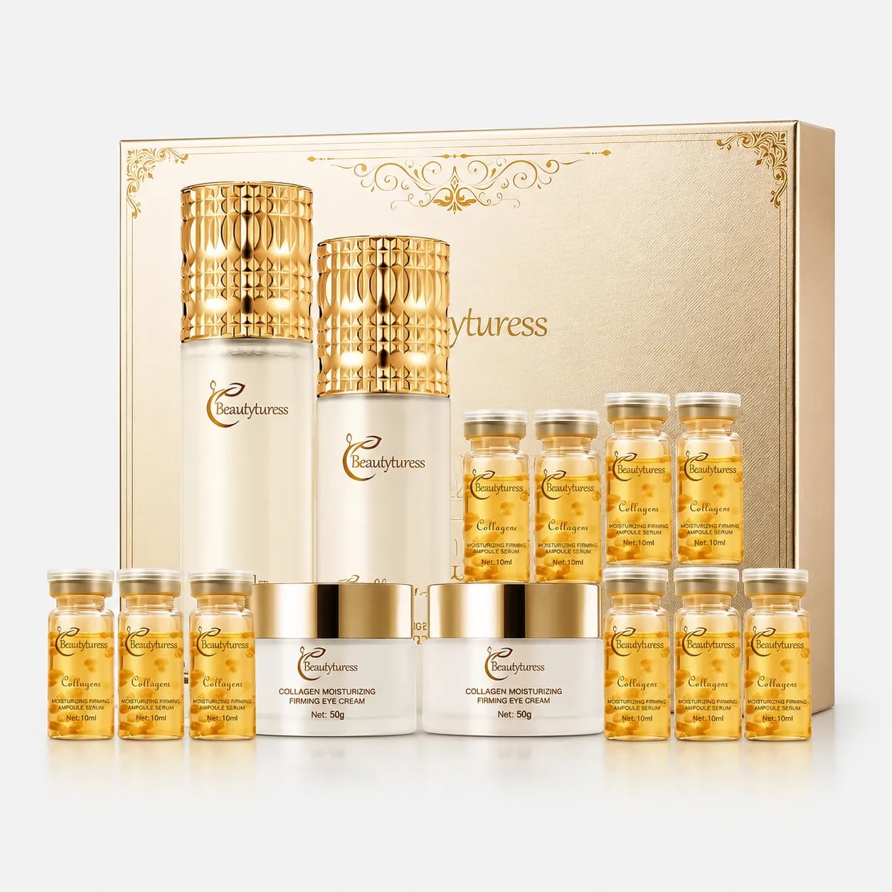 Beautyturess Collagen Hydrating & Firming Skincare (14pcs) Set