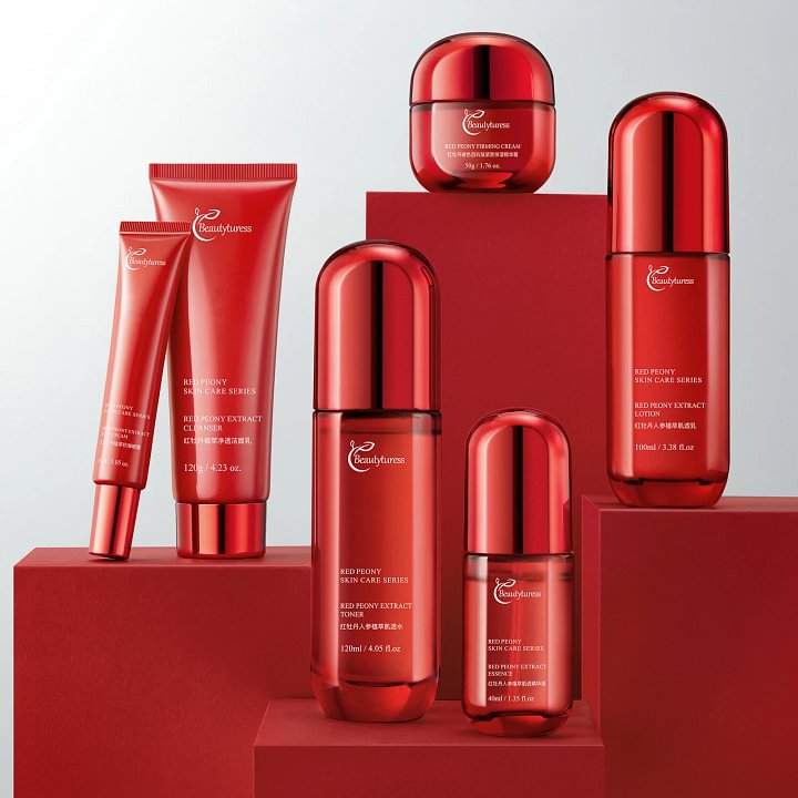 Beautyturess Red Peony Anti-Aging Luxury Skincare Set
