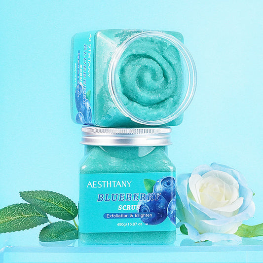Aesthtany Blueberry Body Scrub – Physical Exfoliation, Softening & Refreshing Fragrance | Full-Body Exfoliator