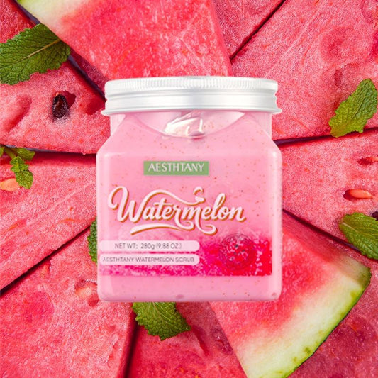Aesthtany Watermelon Body Scrub – Physical Exfoliation, Softening & Refreshing Fragrance | Full-Body Exfoliator