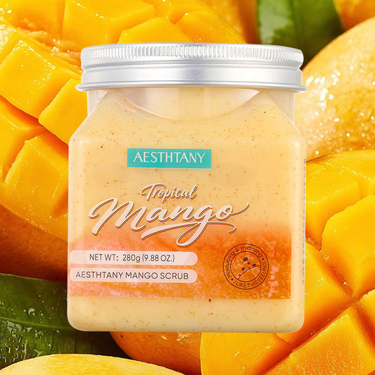 Aesthtany Mango Body Scrub – Physical Exfoliation, Softening & Refreshing Fragrance | Full-Body Exfoliator