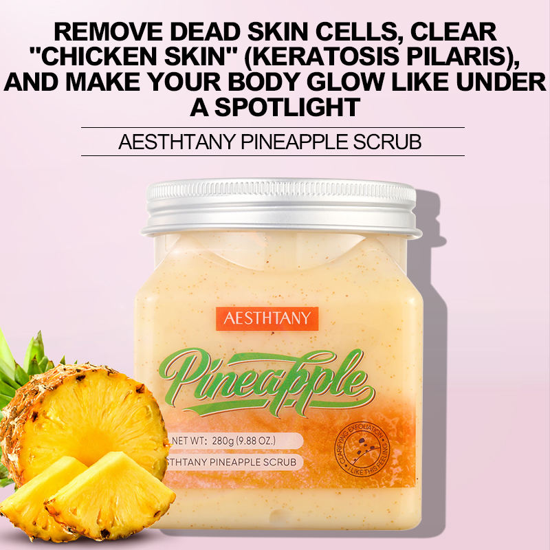 Aesthtany Pineapple Body Scrub – Physical Exfoliation, Softening & Refreshing Fragrance | Full-Body Exfoliator (Copy)