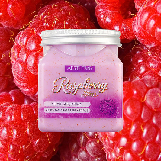Aesthtany Raspberry Body Scrub – Physical Exfoliation, Softening & Refreshing Fragrance | Full-Body Exfoliator