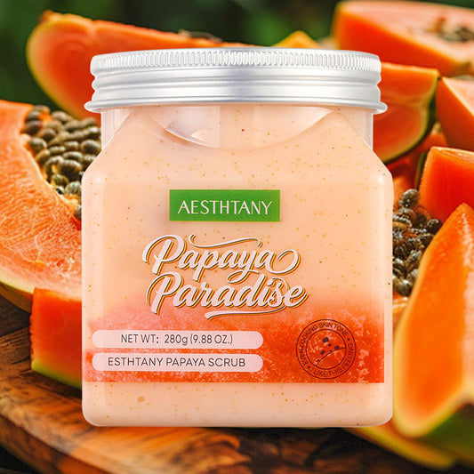 Aesthtany Papaya Body Scrub – Physical Exfoliation, Softening & Refreshing Fragrance | Full-Body Exfoliator