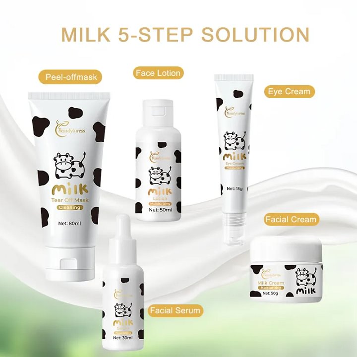 Beautyturess Milk Moisturizing Care Set (5pcs)